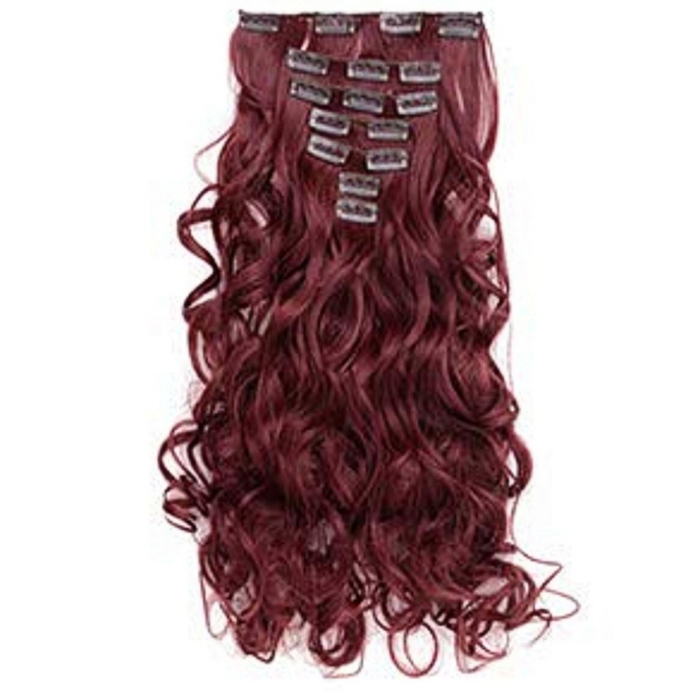 Wine Red Hair Extentions